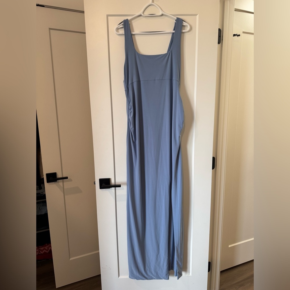 Maternity Club L London Light Blue Maxi Dress